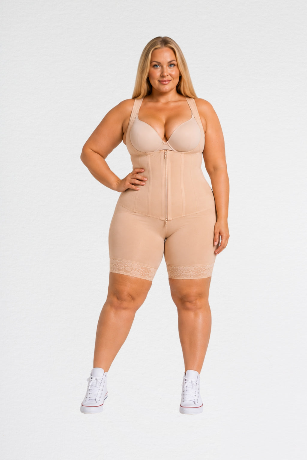 High Tummy Compression Open-Bust Butt Lift Shapewear