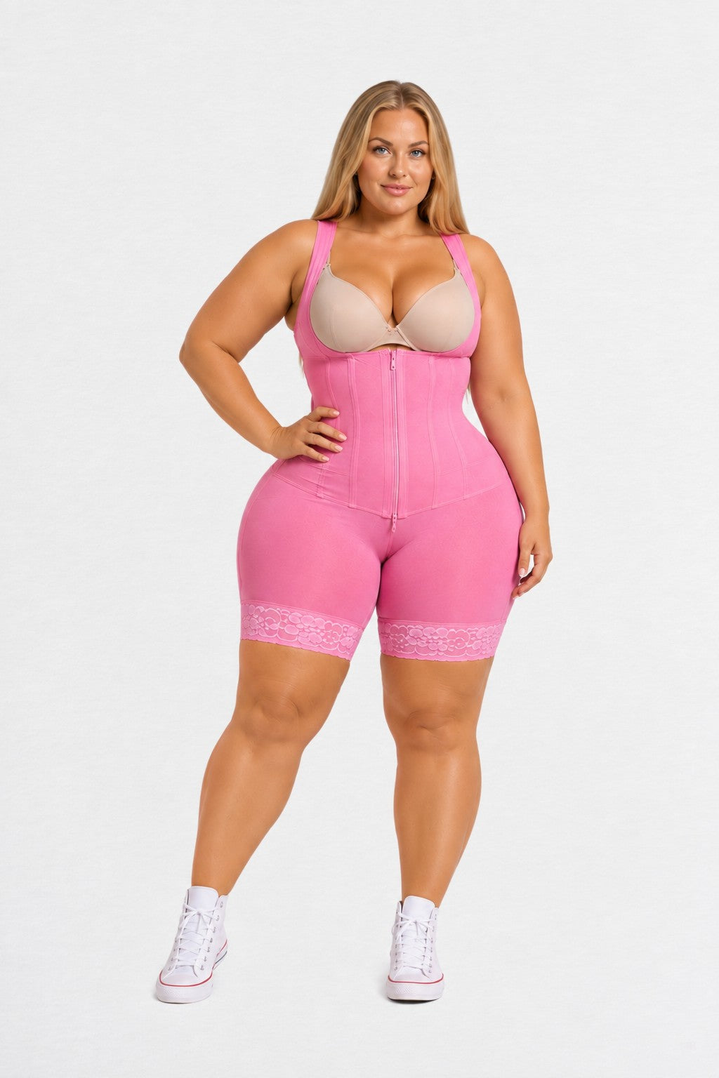 High Tummy Compression Open-Bust Butt Lift Shapewear
